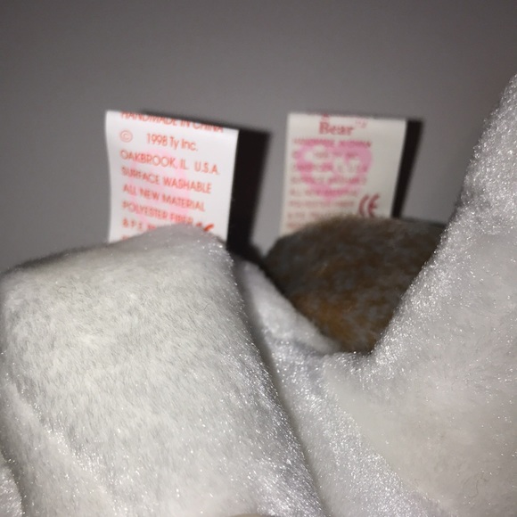 Set of 4 Ty Beanie Baby Babies bears - Picture 9 of 11